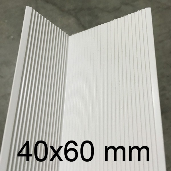 Cornière PVC blanc 40 x 60