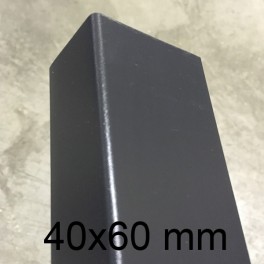 Cornière PVC gris anthracite 40 x 60 mm