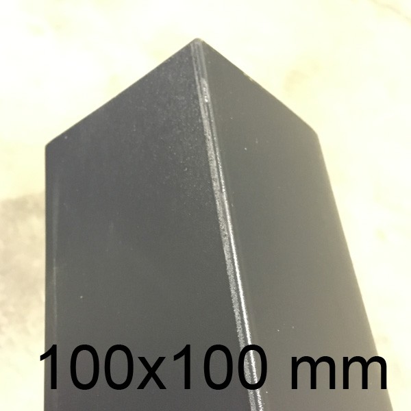 Cornière PVC 100 x 100 x 3 mm crantée 45° - gris 7035 - 1 colis